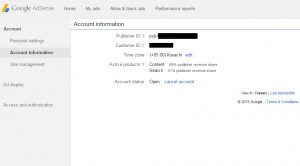 Adsense shares revenue