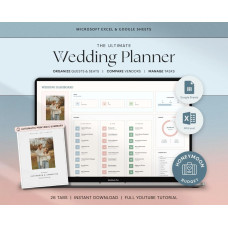 Wedding Spreadsheet Budget Tracker Planner