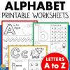 Alphabet Letters Printable Worksheets A to Z Letter