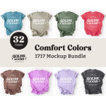 Comfort Colors C1717 Tshirt Flat Lay Mockup Bundle