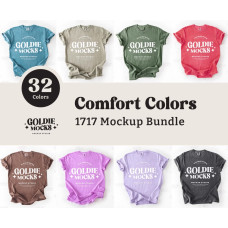 Comfort Colors C1717 Tshirt Flat Lay Mockup Bundle Comfort Colors C1717 Tshirt Flat Lay Mockup Bundle