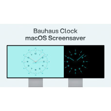Bauhaus Clock — macOS Screensaver V2.1