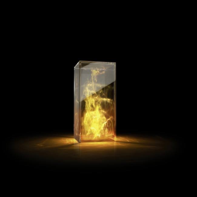 glass in fire